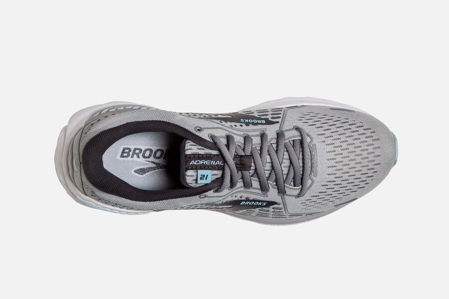 Brooks Adrenaline GTS 21 Road Running Shoes Womens Grey 467291-HGX